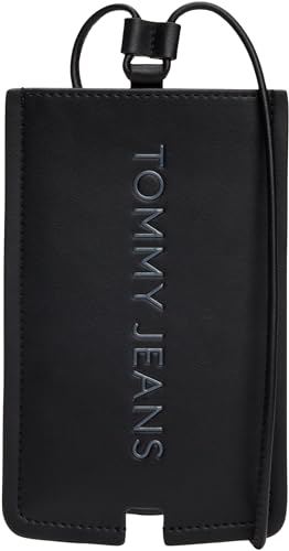 Tommy Jeans Damen Handytasche Essential Phone Pouch zum Umhängen, Schwarz (Black), Einheitsgröße im Sale